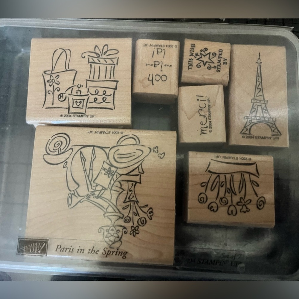 Stampin' Up! Parisian Rubber Stamps Set